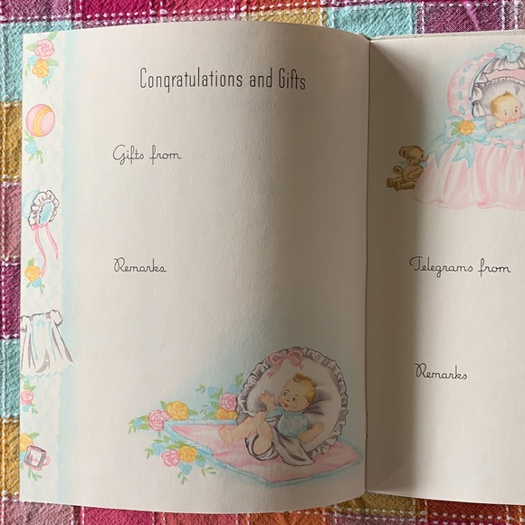 Sanitoy Inc. Vintage 1982 Baby Memory Keepsake Hardcover Book Birth to Age 7 - Picture 5 of 9